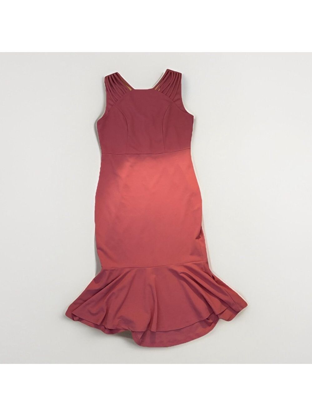 PrettyGarden Dark Pink Sleeveless Dress - Large